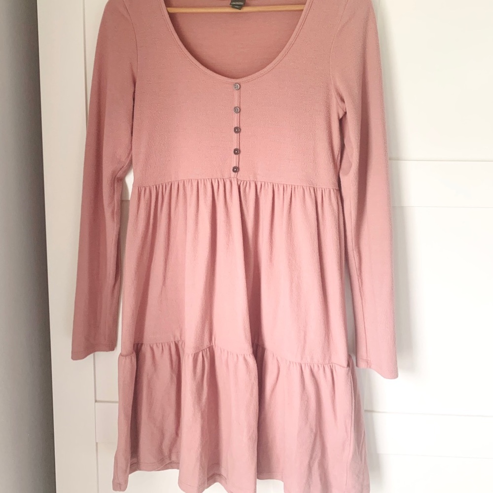 Wild Fable Pink Tiered Dress